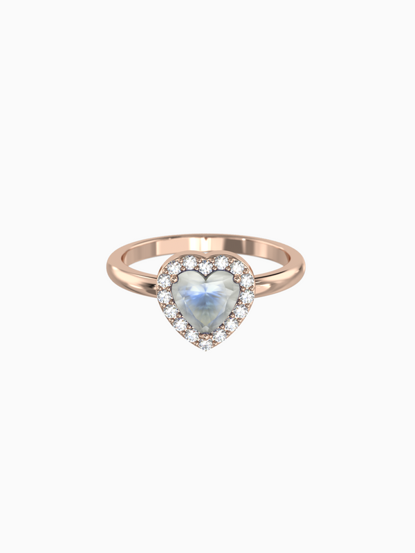 Leanne Ring (Moonstone) - Rose Gold Plated