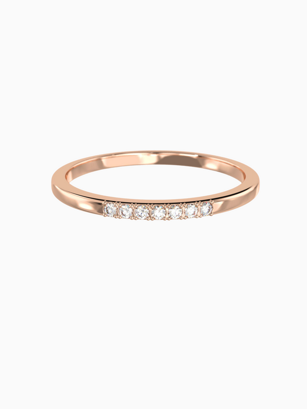 Esther Ring (Zirconia) - Rose Gold Plated