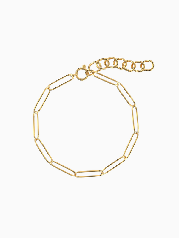 Mabel Link Thick Bracelet - Yellow Gold Plated