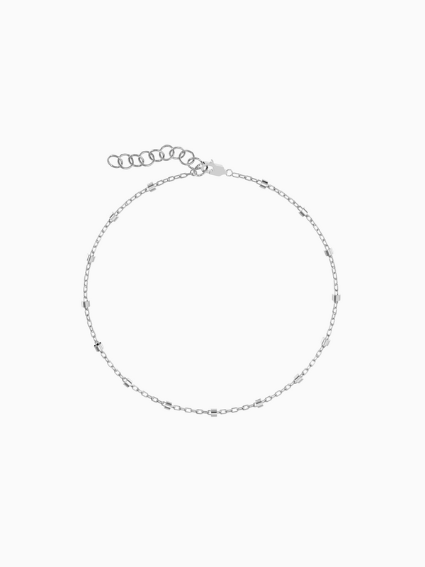 Mira Chain Bracelet - Rhodium Plated