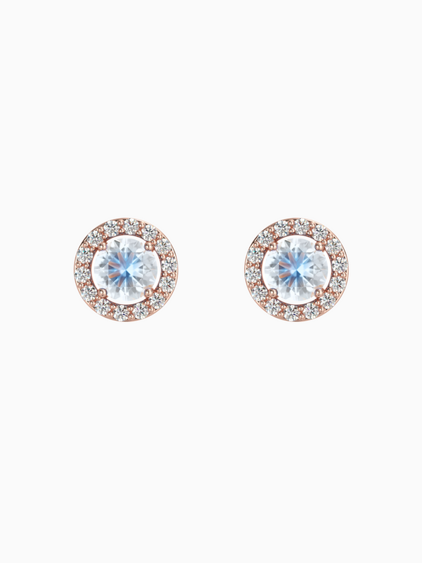 Lydia Earring (Moonstone) - Rose Gold Plated