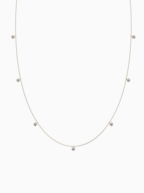 Stella Diamond Necklace - 18K Yellow Gold