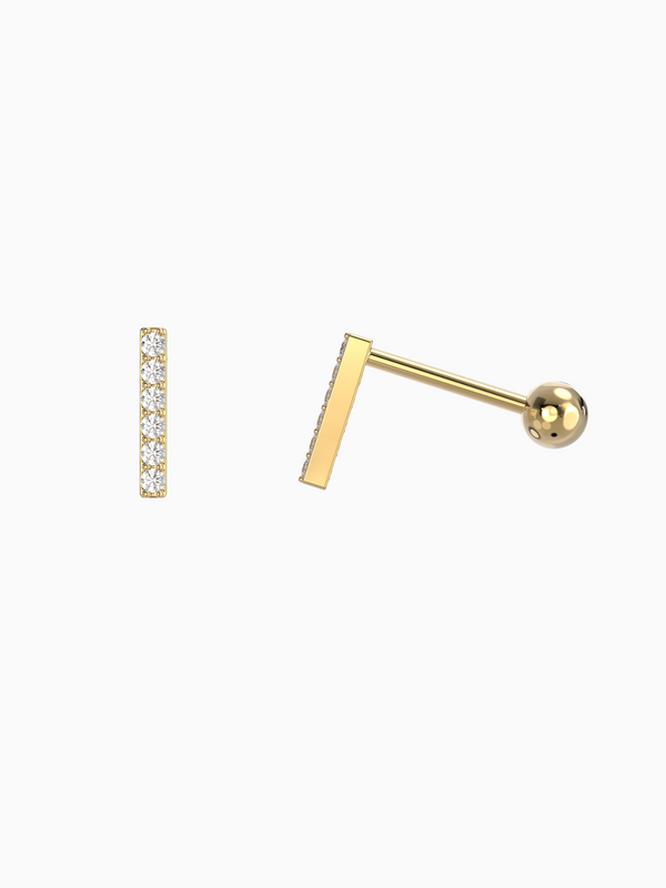 Leia Earrings (Diamonds) - 10K Yellow Gold