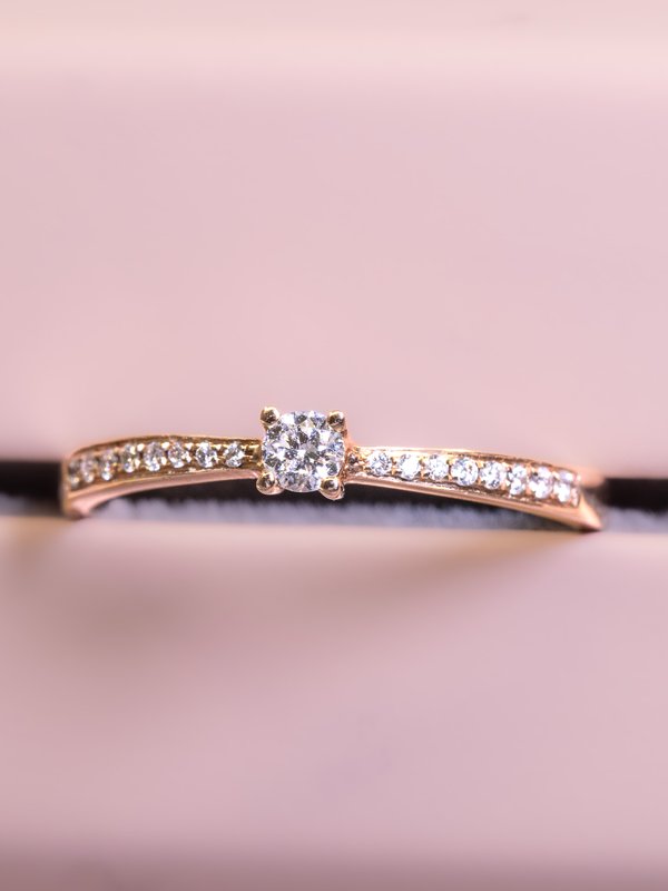 Promise Diamond Ring - 18K Rose Gold