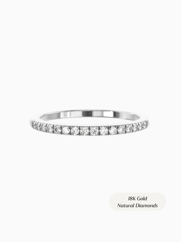 Bridget Ring (Diamonds) - 18K White Gold