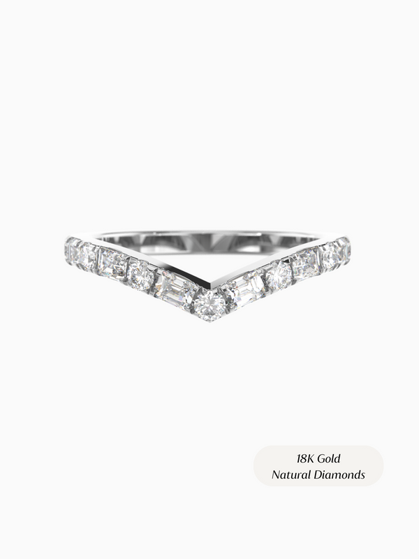Brianna Ring (Diamonds) - 18K White Gold