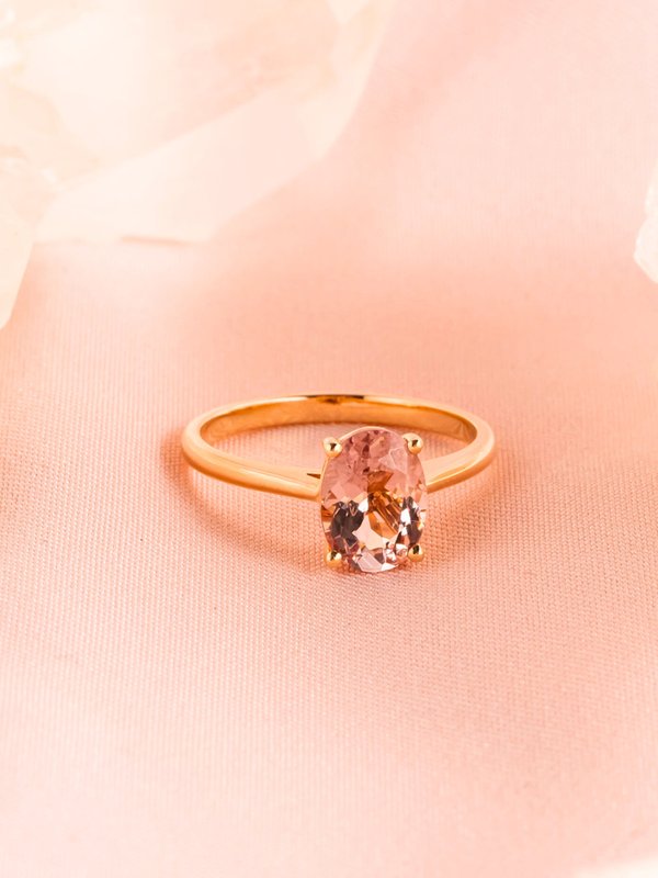Gala Ring - Pink Morganite - 18k Rose Gold