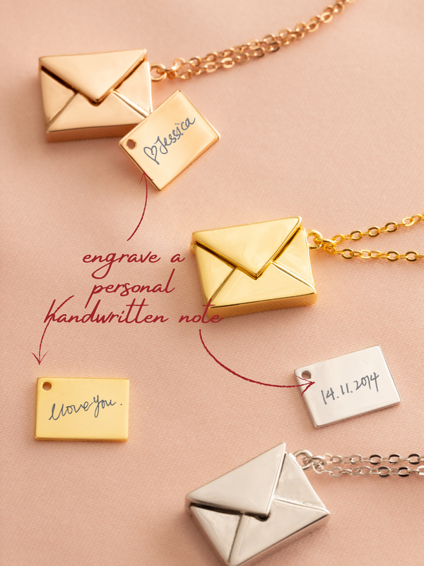 Letters To Love Necklace - Rose Gold Plated