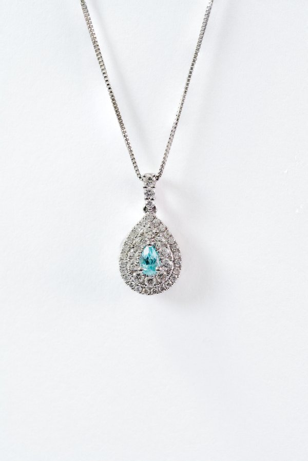0.162 ct Paraiba Necklace (AGL Certificate UBE4337)