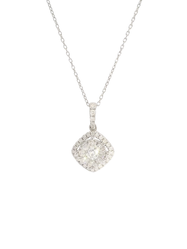 Diamond Necklace - 18K White Gold