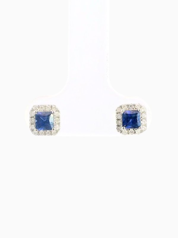 0.56ct Blue Sapphire Earrings