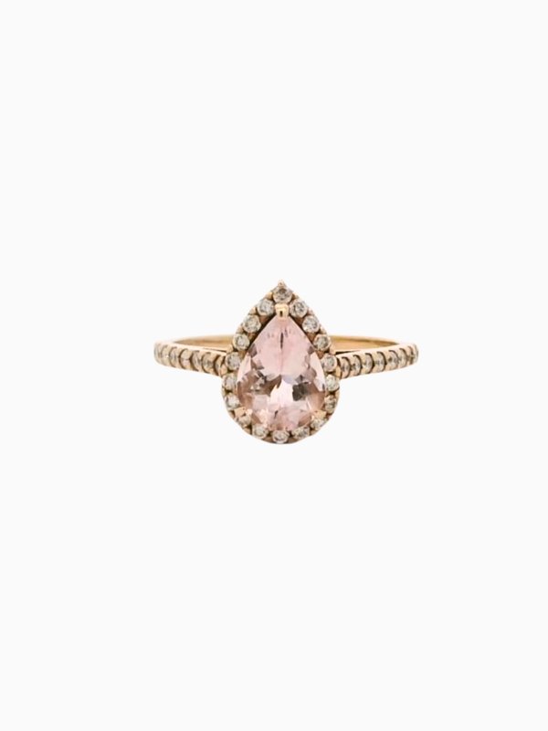 Jessie Ring - Morganite & Diamond - 18K Rose Gold