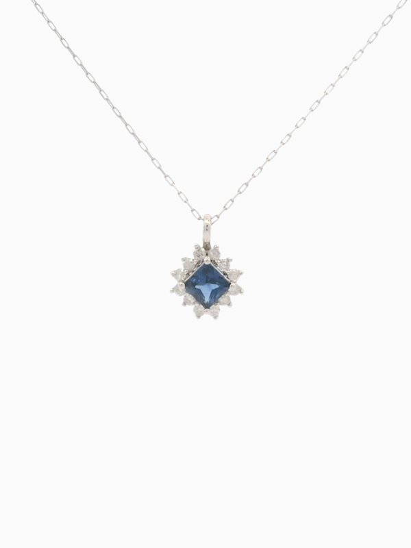 Sapphire Diamond Necklace