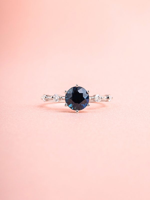 Karrie Ring - Sapphire - 18K White Gold
