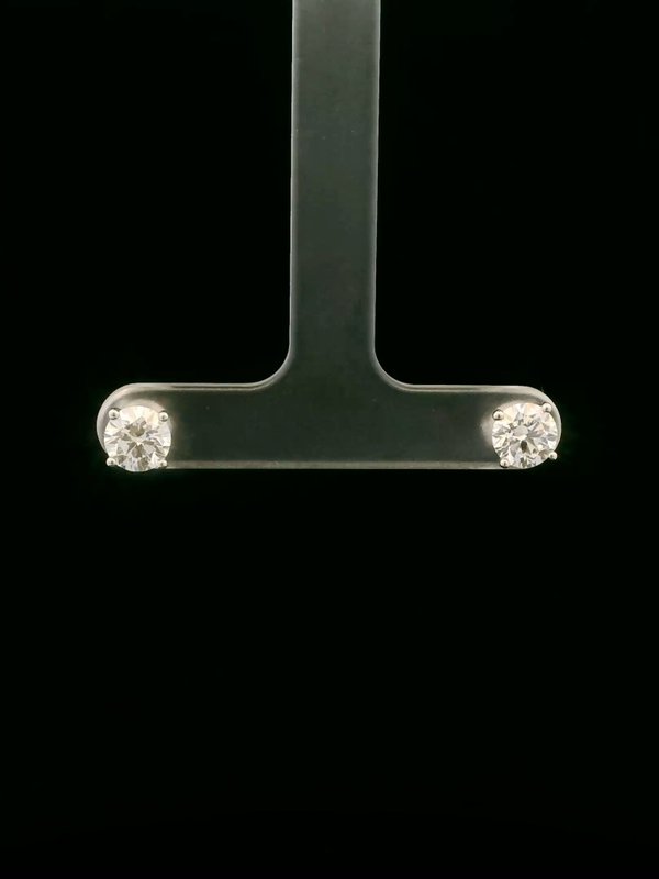 Lab Grown Diamond Earrings - 0.8/ 1.8 / 2.1 CT (4 Prongs)