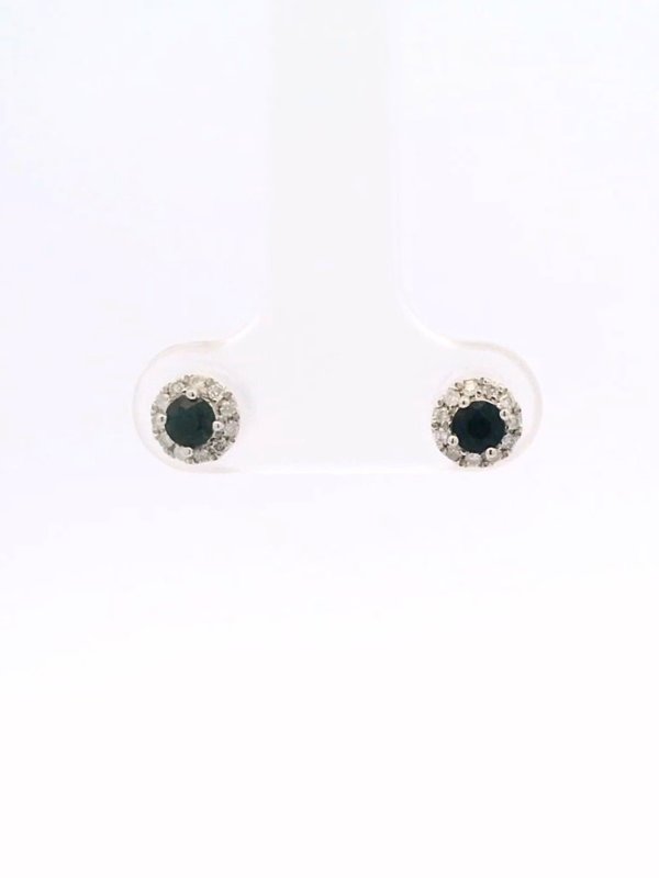 0.3ct Blue Sapphire Earrings