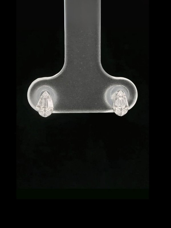 Cluster Diamond Earrings (Teardrop)