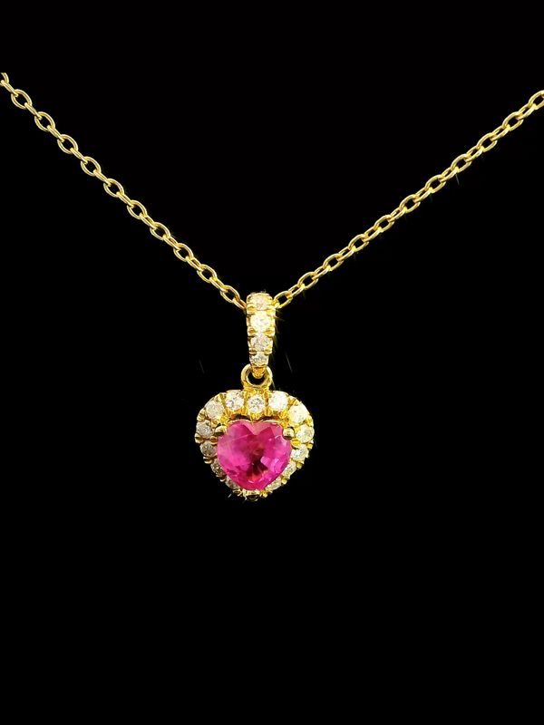 Pink Ruby Necklace