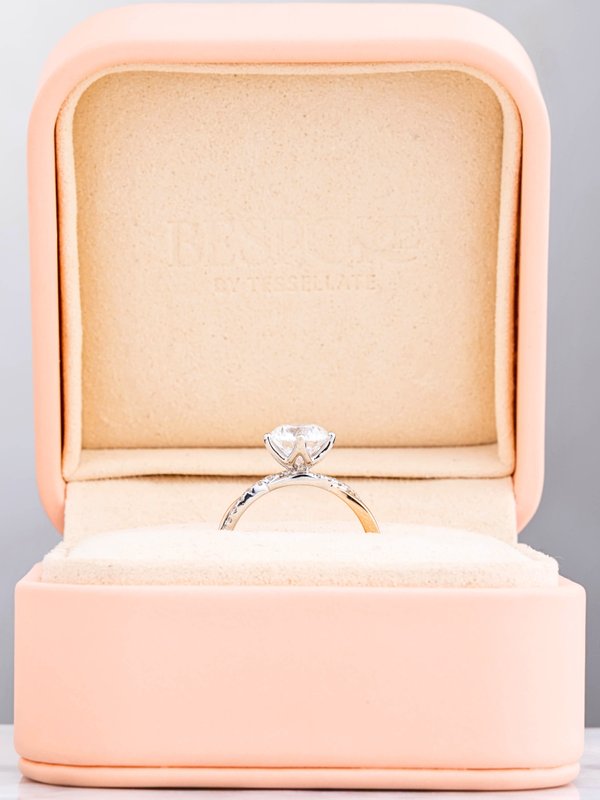 Emelia Ring - Lab Diamond - 18K White Gold & Rose Gold