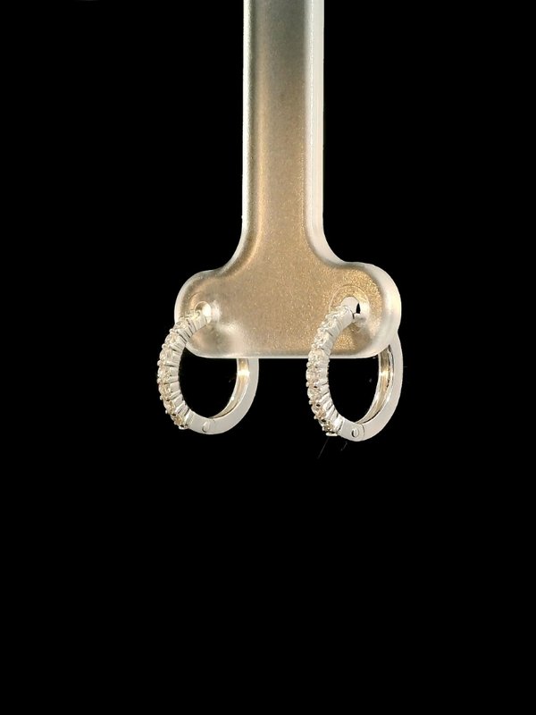 Loops Earrings - 18K White Gold