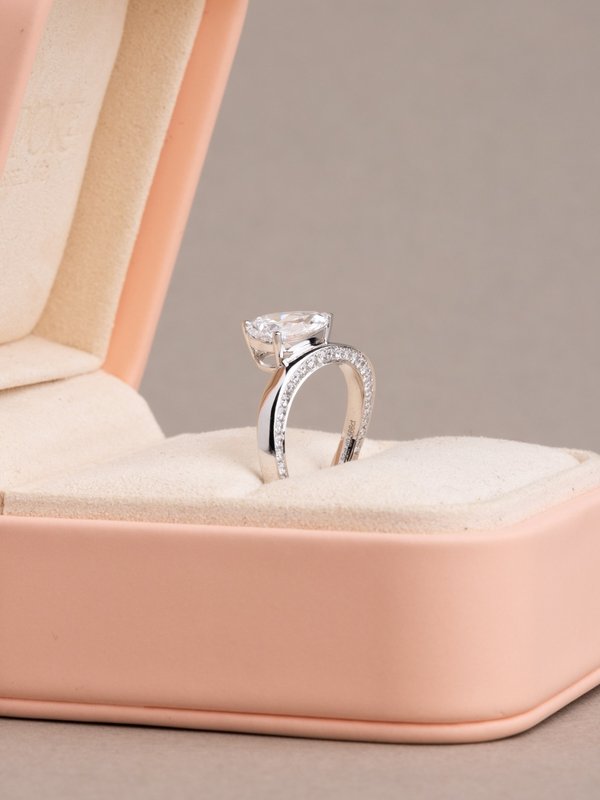 Sara Ring - 1.52Ct Lab Grown Diamond - 14k White Gold