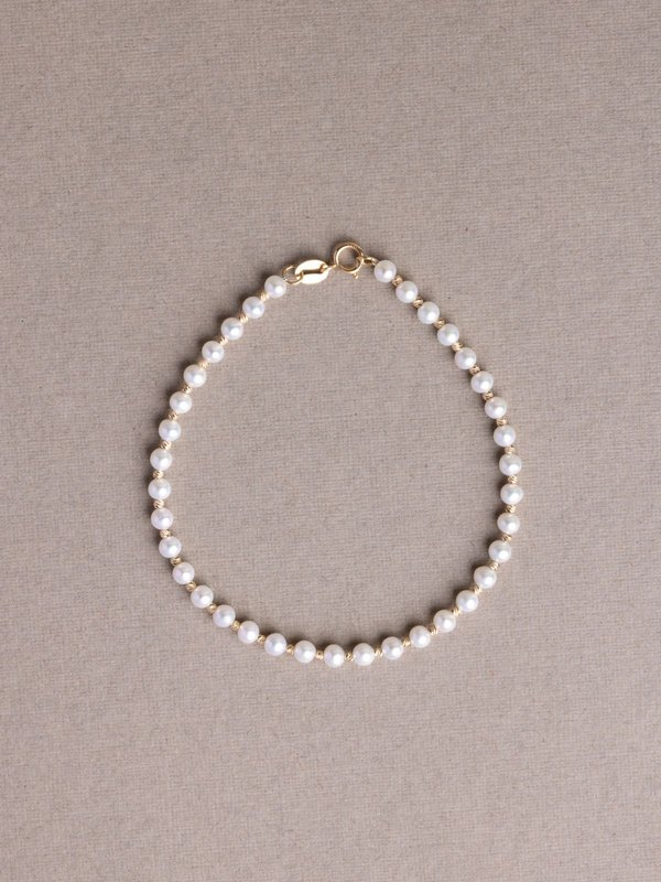 Tiara Freshwater Pearl - 18K Yellow Gold Bracelet