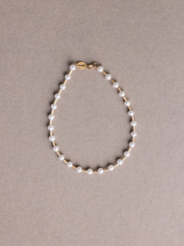 Joy Freshwater Pearl - 18K Yellow Gold Bracelet