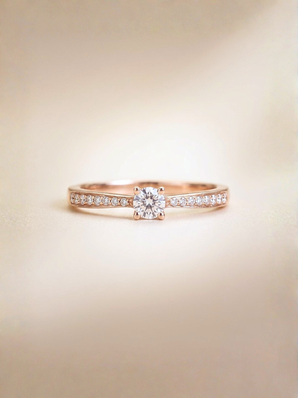 Promise Diamond Ring - 18K Rose Gold
