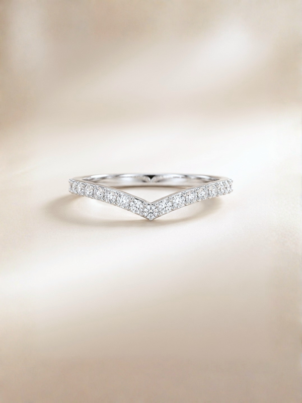 Yiru Ring (Zirconia) - Rhodium Plated