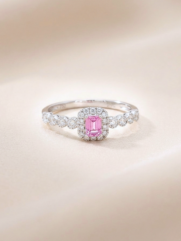 Pink Sapphire Ring - 0.26 ct
