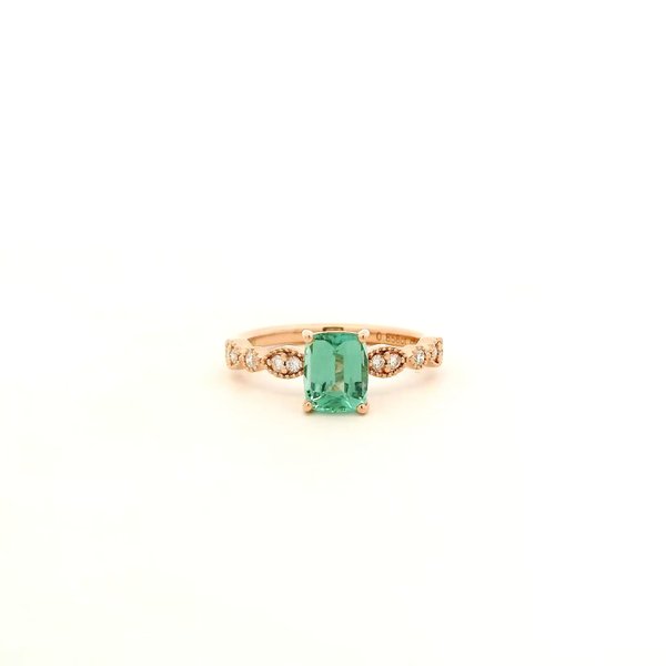 Veronica - Mint Tourmaline - 14k Rose Gold