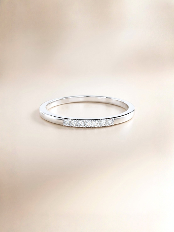 Esther Ring (Zirconia) - Rhodium Plated