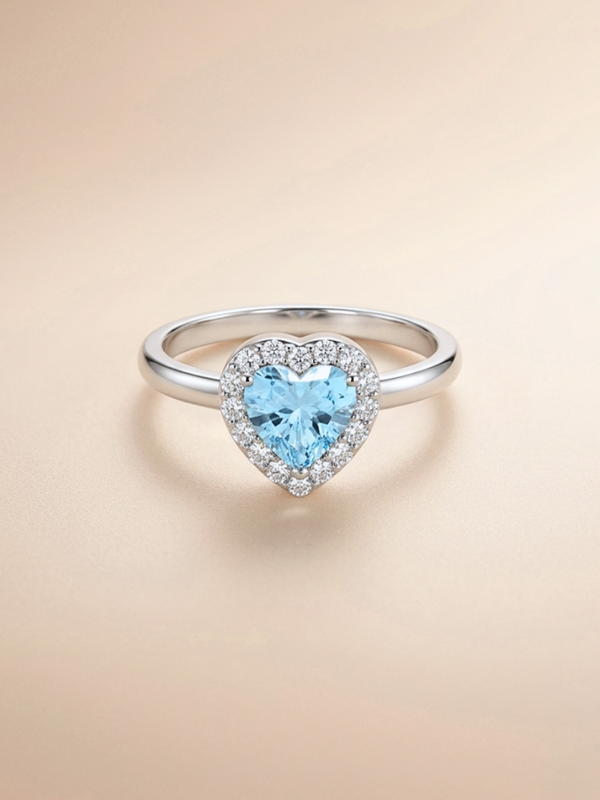 Leanne Ring (Topaz) - Rhodium Plated