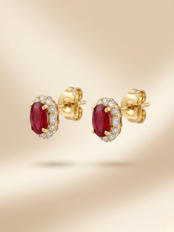 18K Yellow Gold Ruby (Burma)